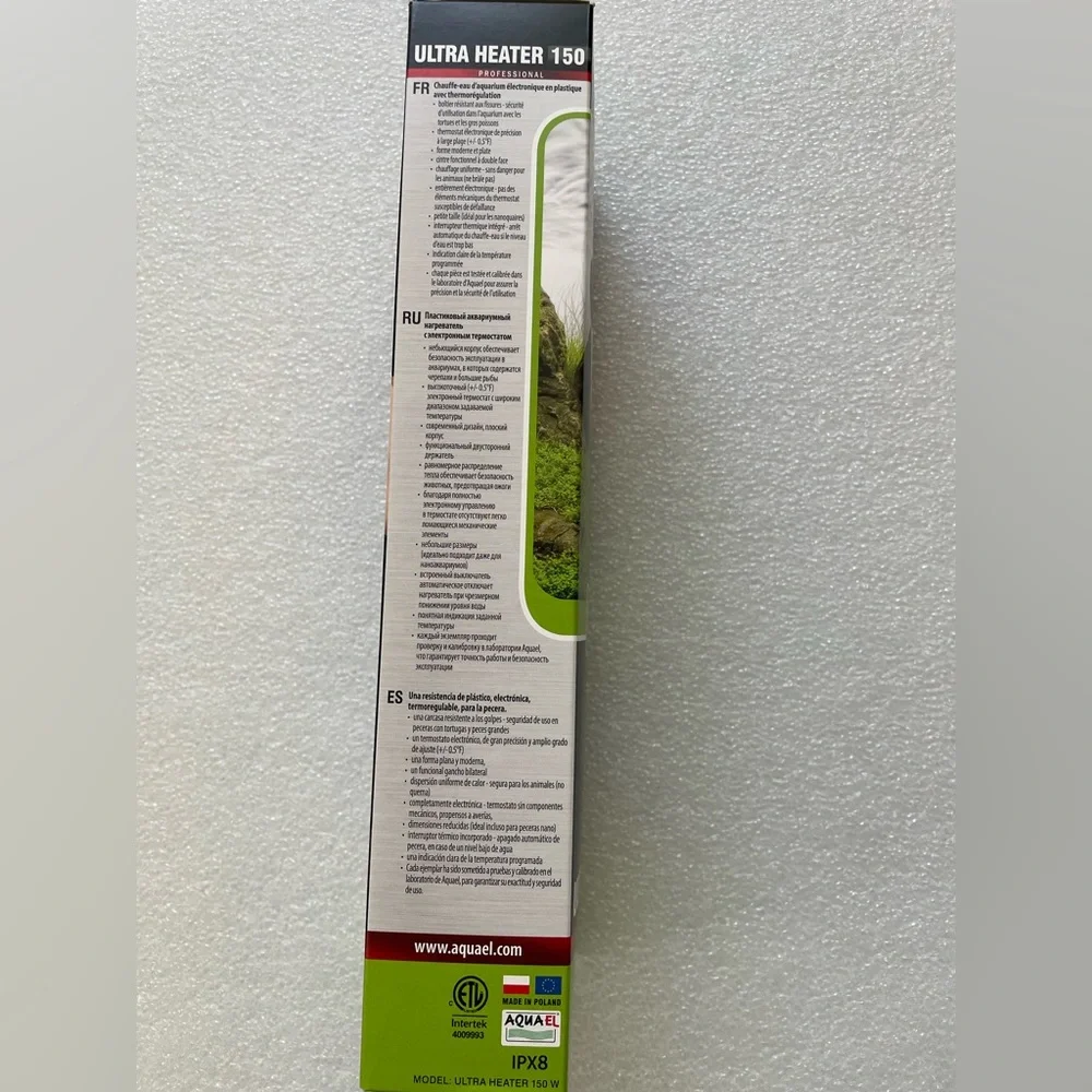 Aquael Ultra Aquarium Heater for Freshwater/Saltwater Aquariums 150 Watt $75